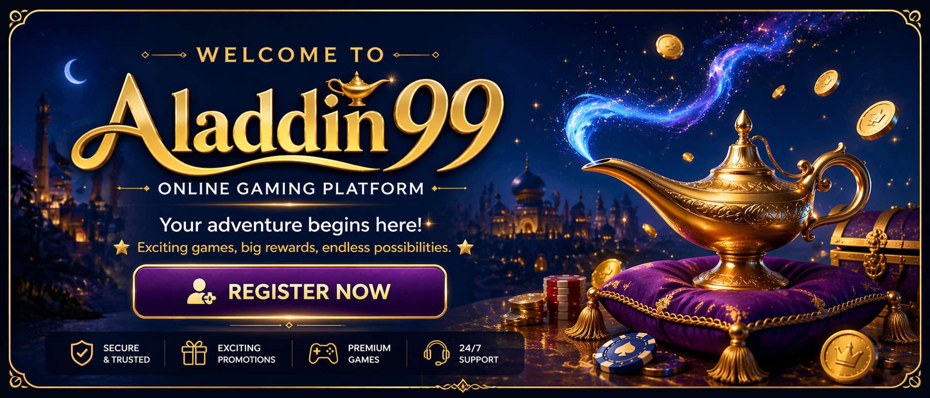 Aladdin99 Welcome Banner